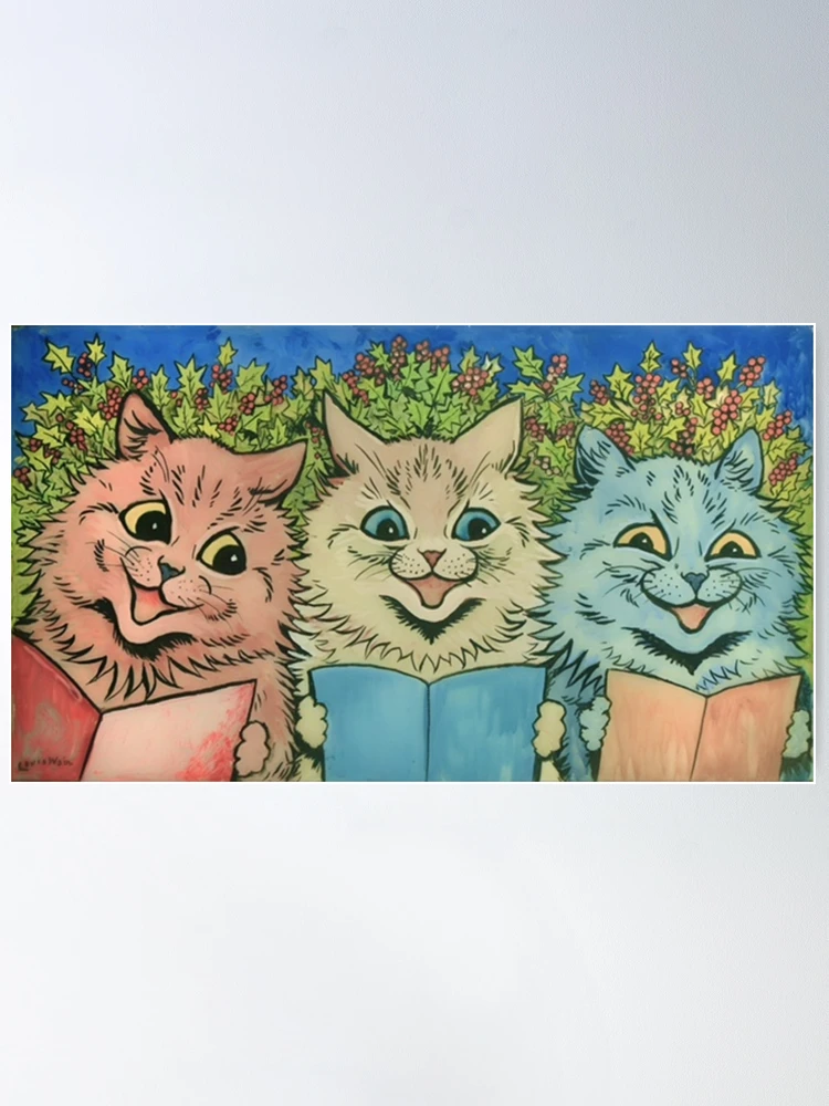 Cats relaxing in the grounds at Napsbury Art Print