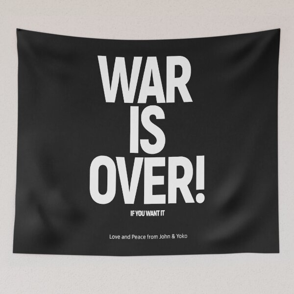 Item preview, War is over! if you want it (john & yoko) in original white on black designed and sold by SantosCavazos1.