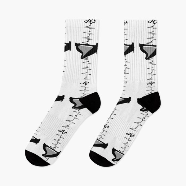 Item preview, Harp Music Heartbeat Lines designed and sold by Primroaddesigns.