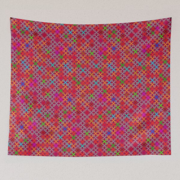 Item preview, Colourful psychedelic geometric art. designed and sold by contegaga.