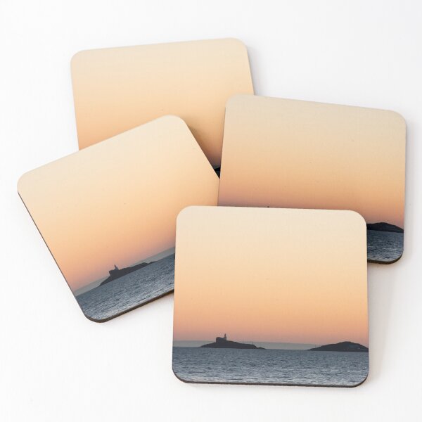 Item preview,  Mumbles Swansea Seascape Sunset Square designed and sold by BadgerCastle.