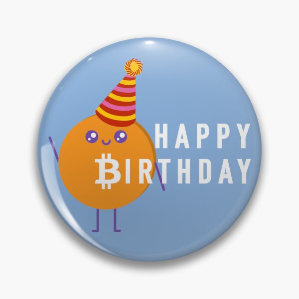 Item preview, Crypto -Cute Kawaii Happy birthday Bitcoin  designed and sold by Crypmetal.