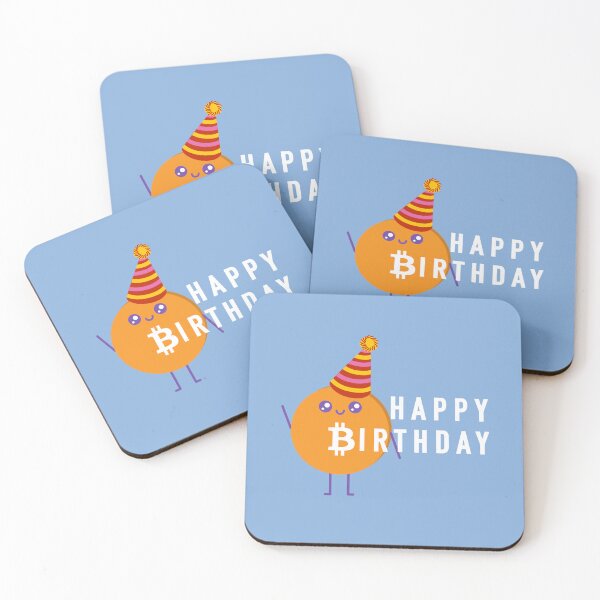 Item preview, Crypto -Cute Kawaii Happy birthday Bitcoin  designed and sold by Crypmetal.