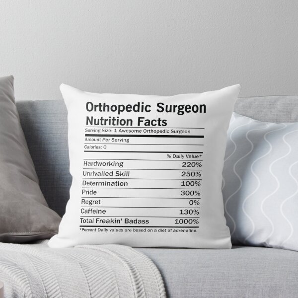 Item preview, Orthopedic Surgeon Nutrition Facts designed and sold by woodesigner.