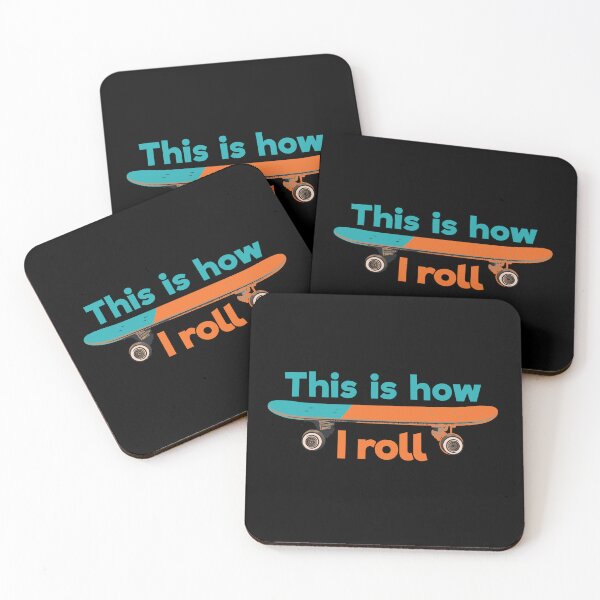 Item preview, Funny Skateboarder Gift: This Is How I Roll Skateboard Retro Vintage - Skater Skateboarding Lover designed and sold by Adexyl.