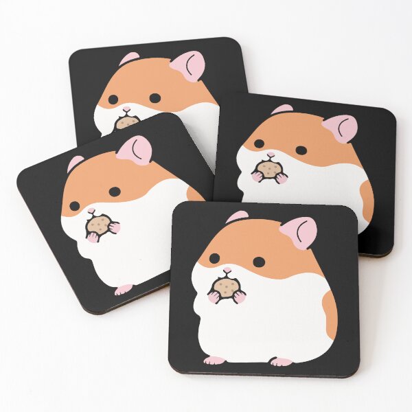 Item preview, Cute Hamster Chibi Eating Cookies designed and sold by FerrenSmall.