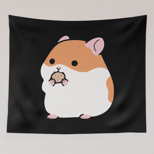 Item preview, Cute Hamster Chibi Eating Cookies designed and sold by FerrenSmall.