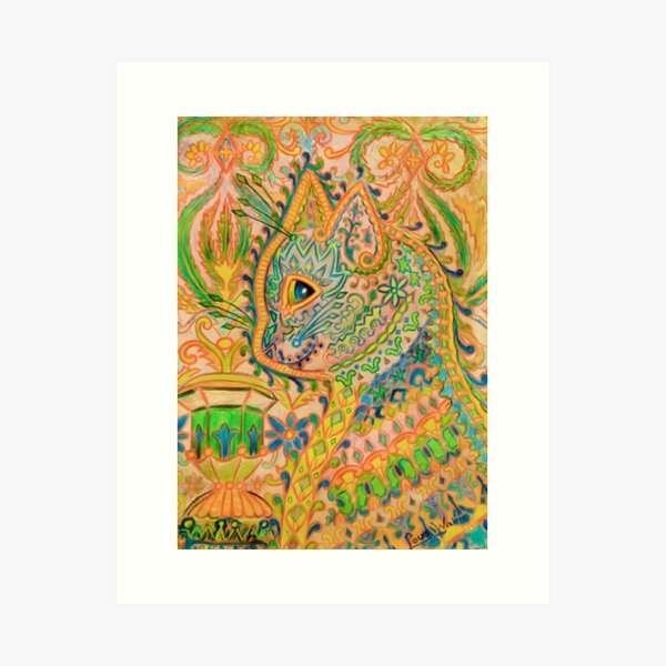 Kaleidoscope Cats III' Giclee Print - Louis Wain