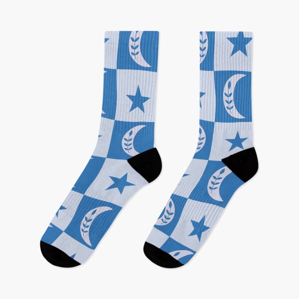 Item preview, Boho moon and stars pattern  on blue and  off white checkerboards  designed and sold by Yasminepatterns .