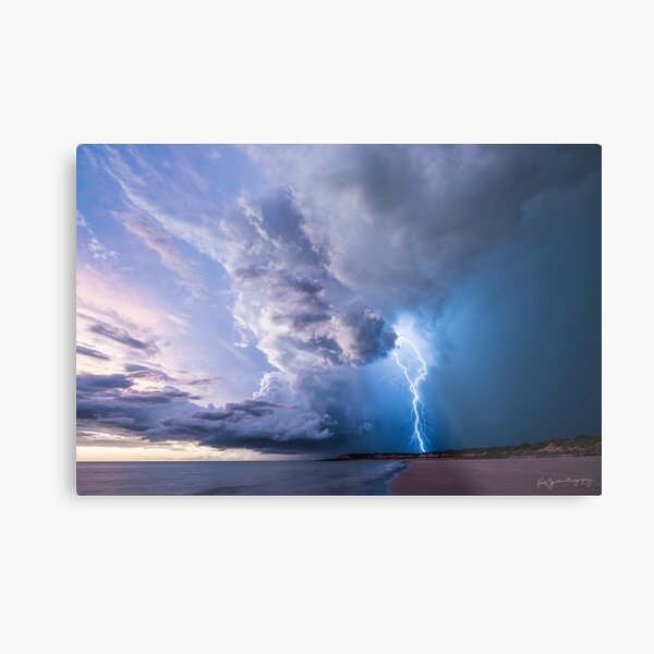 Electrified Metal Print