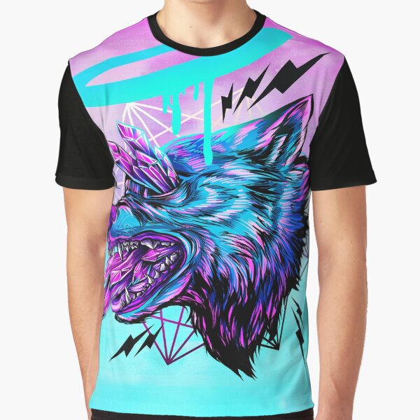 Crystal Wolf Graphic T-Shirt