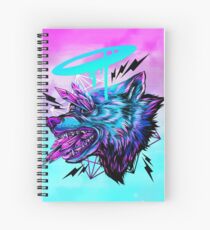 Crystal Wolf Spiral Notebook