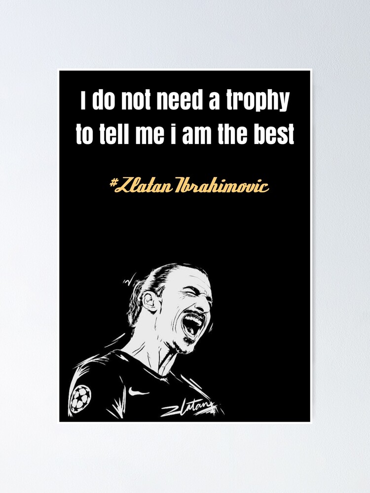 Poster Citations Zlatan Ibrahimovic Par Rasstore Redbubble