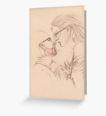 Intellectual Lovers Greeting Card