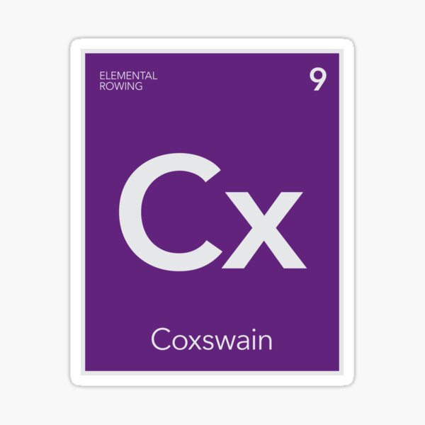 Elemental Rowing - Coxswain Sticker