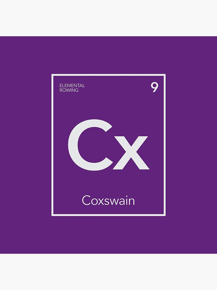 Disover Elemental Rowing - Coxswain Premium Matte Vertical Poster