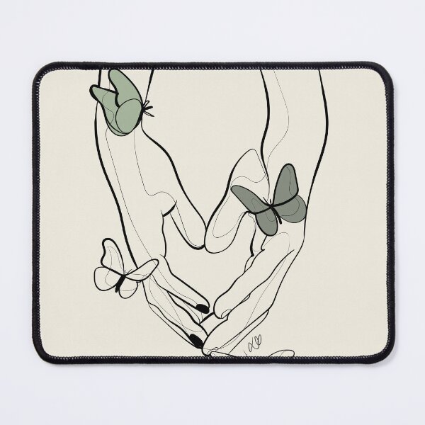 Item preview, green butterfly hands designed and sold by ebzil studio.