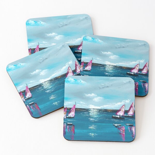 Item preview, Pink Sail Boats designed and sold by Lucy Sheffield.