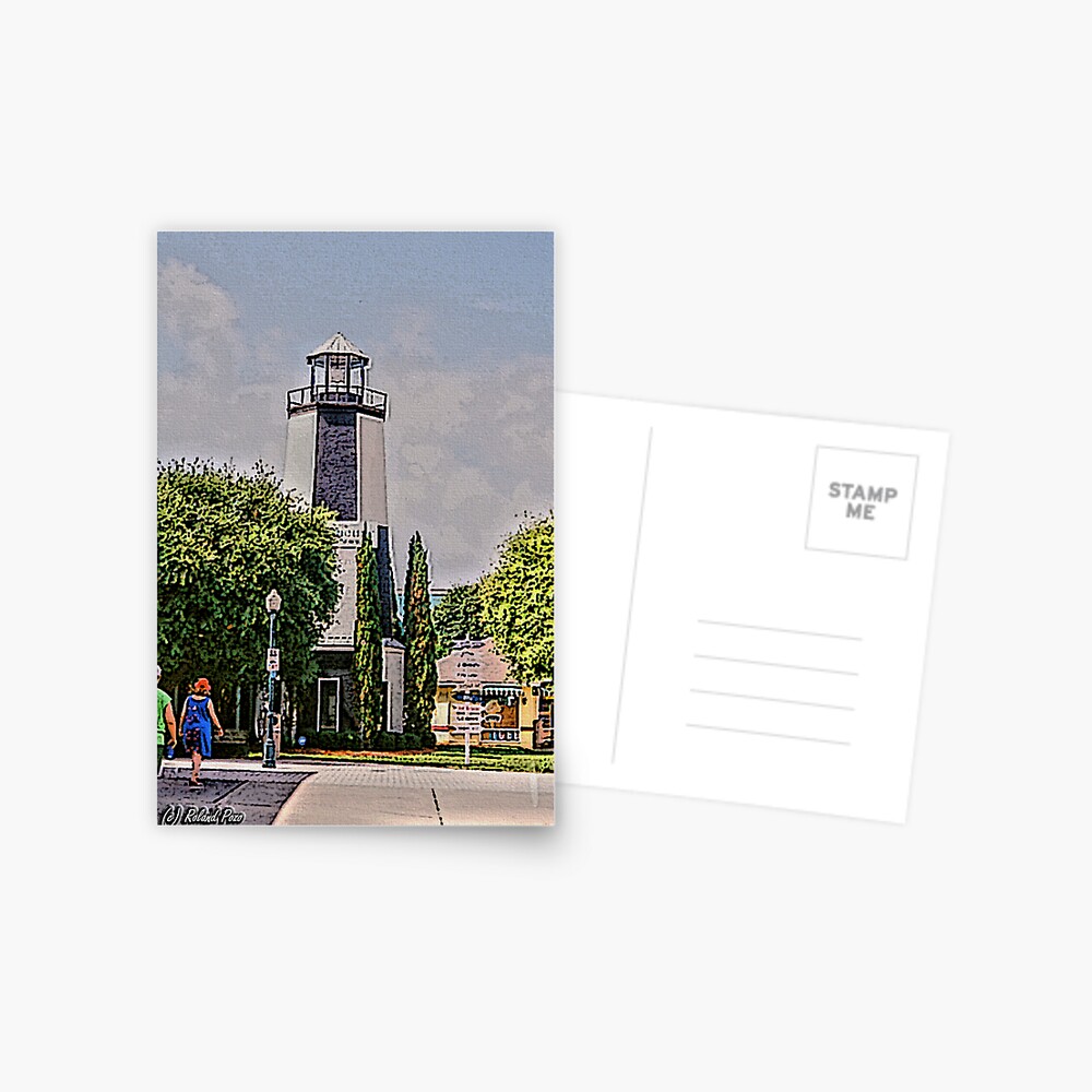 Lighthouse Shops Postcard
