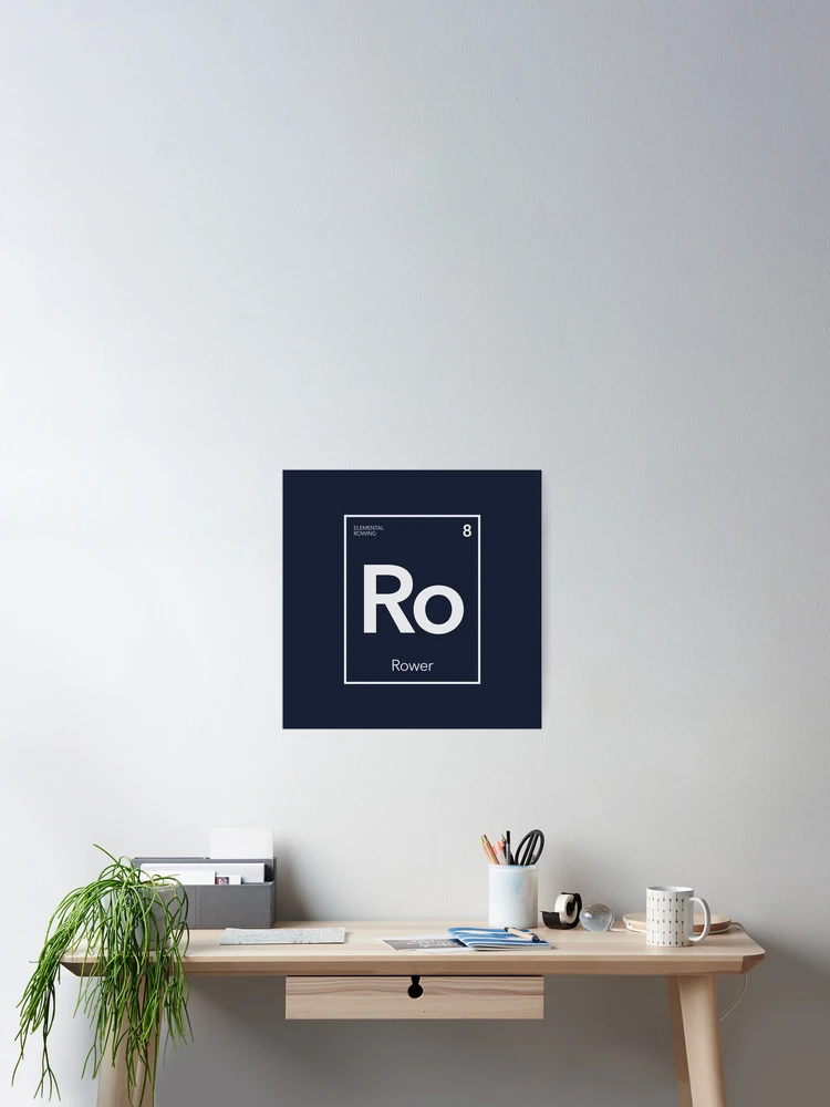 Thumbnail 2 of 3, Poster, Elemental Rowing - Basic Rower designed and sold by WorkingWalrus.