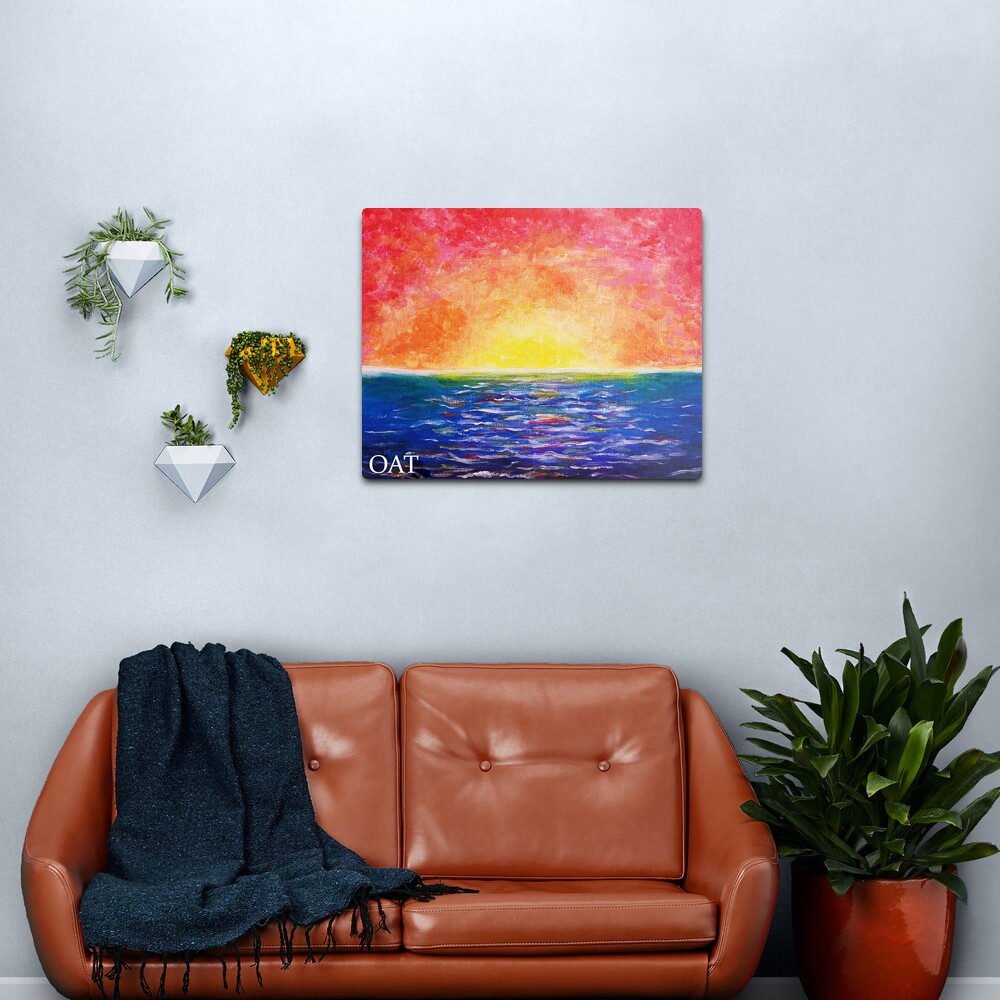Rainbow Ocean Metal Print
