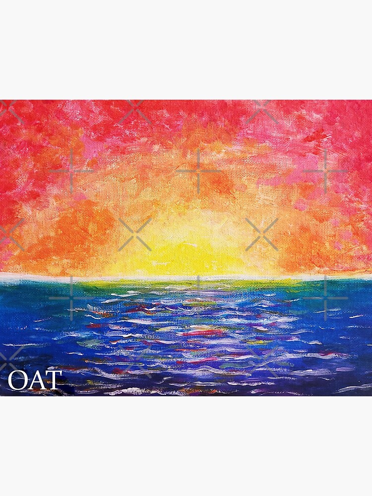 Thumbnail 3 of 3, Poster, Rainbow Ocean designed and sold by Olivia Tatara.