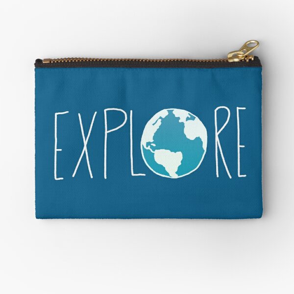 Explore the Globe II Zipper Pouch