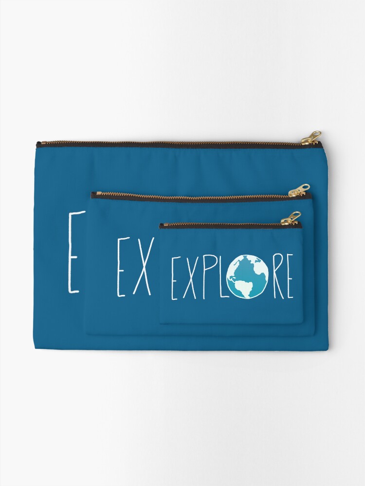 Alternate view of Explore the Globe II Zipper Pouch