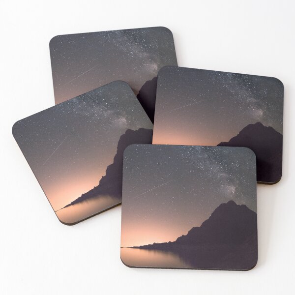 Item preview, A Starry Night Sky Over a Lake In The Tatra Mountains designed and sold by UlkesaShop.
