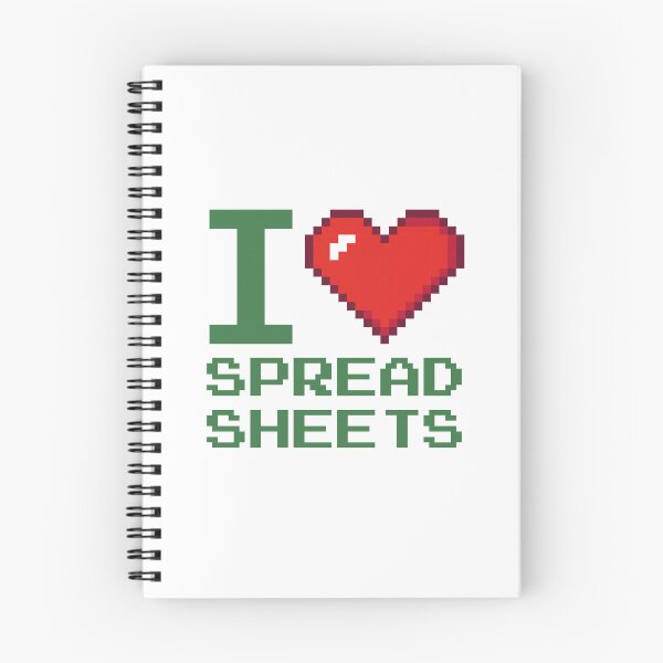 Item preview, I Love Spreadsheets Heart designed and sold by iconikit.