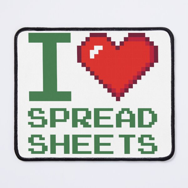 Item preview, I Love Spreadsheets Heart designed and sold by iconikit.