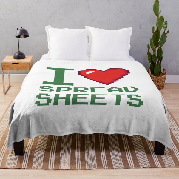 Item preview, I Love Spreadsheets Heart designed and sold by iconikit.