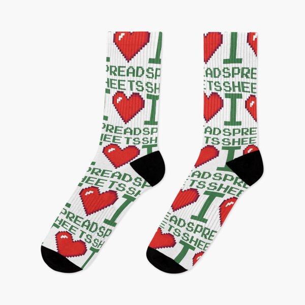 Item preview, I Love Spreadsheets Heart designed and sold by iconikit.