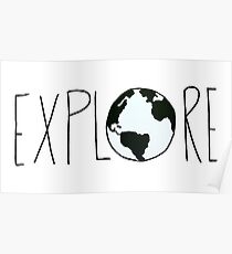 Explore the Globe Poster