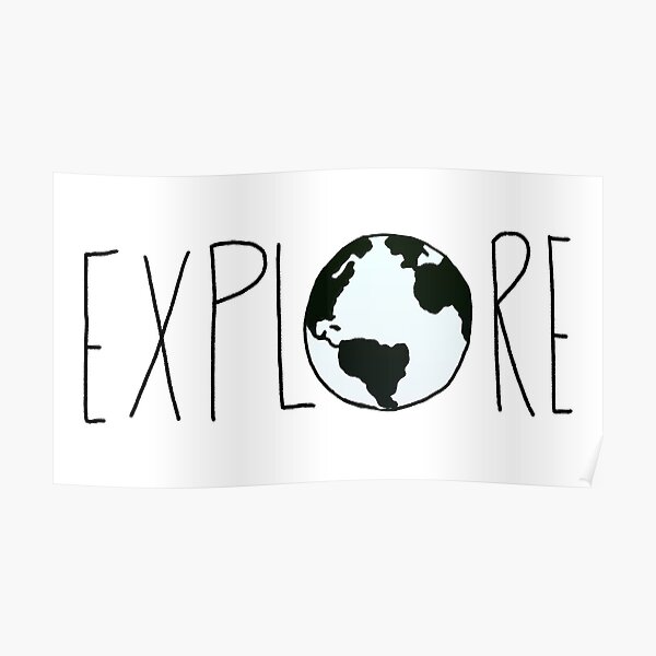 Explore the Globe Poster