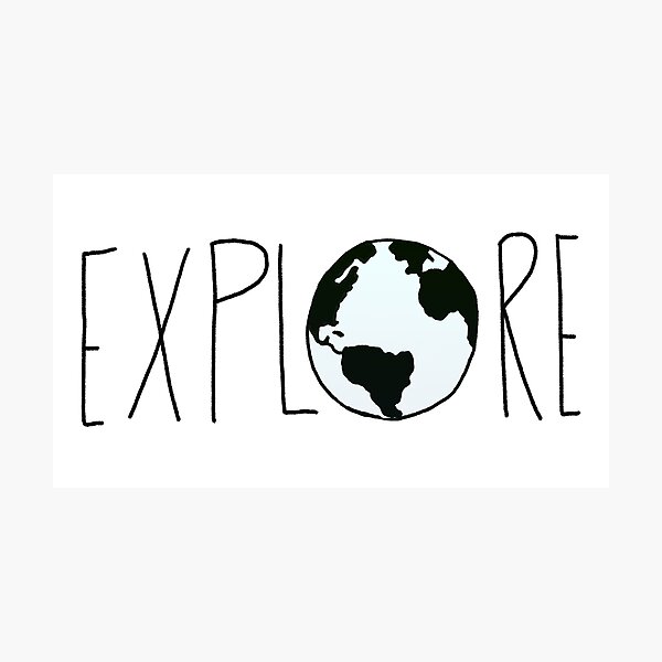 Explore the Globe Photographic Print