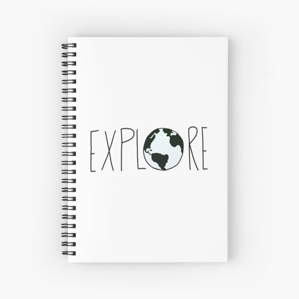 Explore the Globe Spiral Notebook