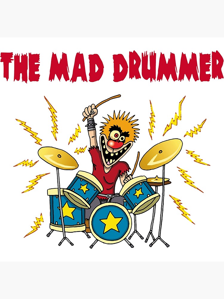 "The crazy drummer" Poster for Sale by Teyba1900 | Redbubble