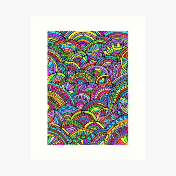 Item preview, Hand And Digitally Painted Pattern Art 27 designed and sold by EDDArt.