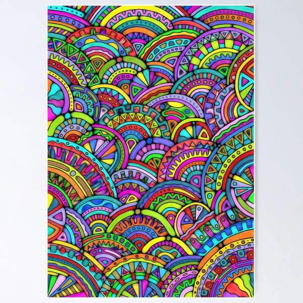 Item preview, Hand And Digitally Painted Pattern Art 27 designed and sold by EDDArt.