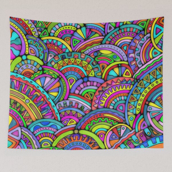 Item preview, Hand And Digitally Painted Pattern Art 27 designed and sold by EDDArt.