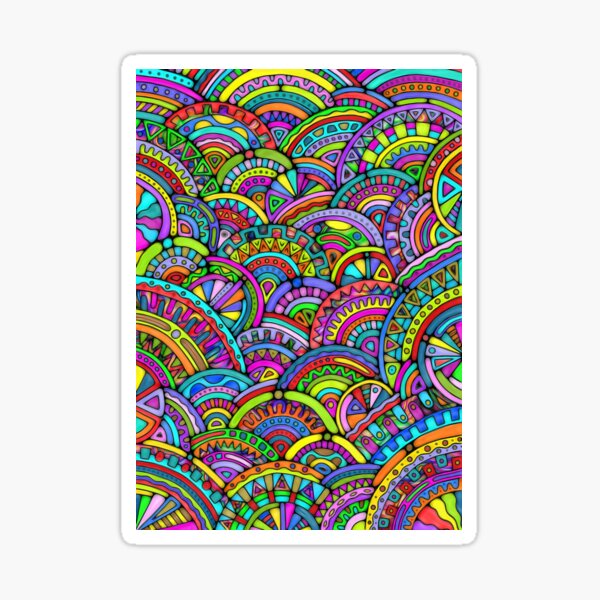 Item preview, Hand And Digitally Painted Pattern Art 27 designed and sold by EDDArt.