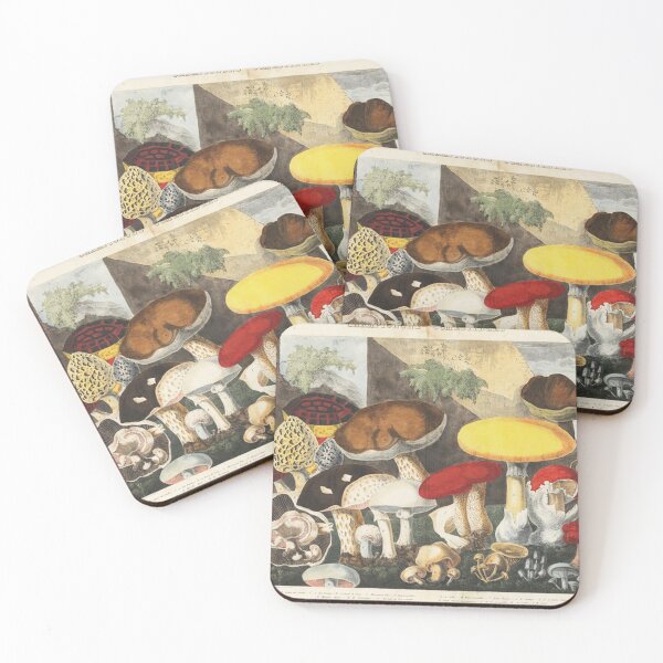 Item preview, Vintage art Mushrooms and Fungi  designed and sold by Vintage Designs +.