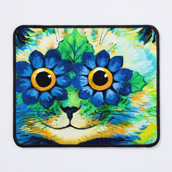 Item preview, Psychedelic Flower Cat by Louis Wain designed and sold by WonderweissStudio.
