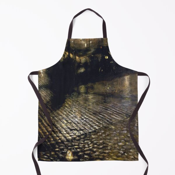 Item preview, Cobbled streets vintage painting designed and sold by Vintage Designs +.