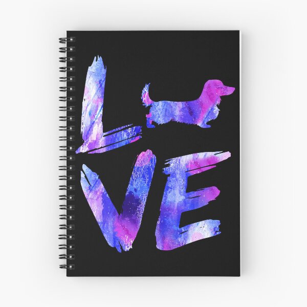 Item preview, Long Haired Dachshund Dog Love Watercolor Design designed and sold by rafaeltto.