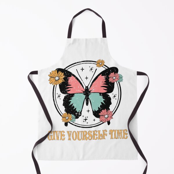 Item preview, Give Yourself Time Butterfly Retro Positivity Mental Health Quotes Positive Vibes designed and sold by renewedmind.