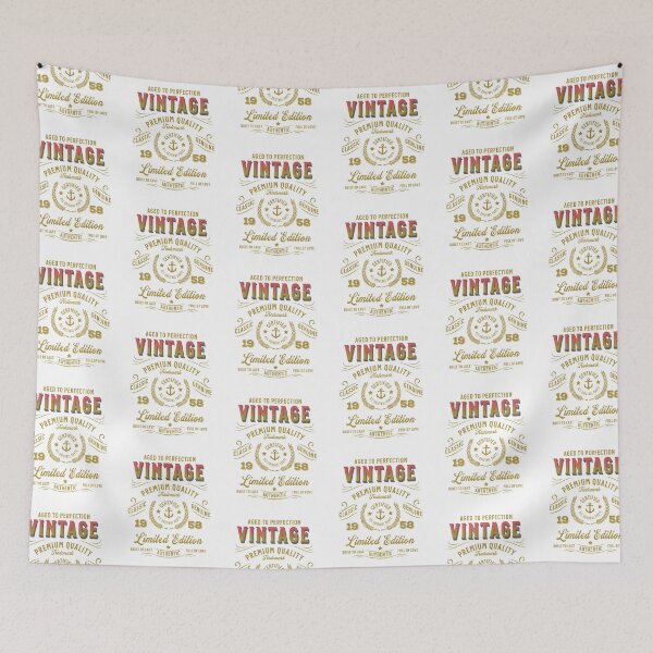 Item preview, Vintage 1958 - Aged to Perfection - Limited Edition designed and sold by Rhu Creations.