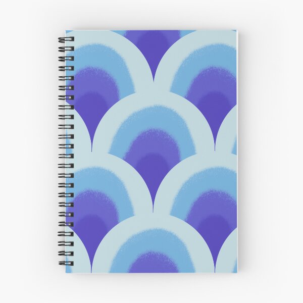 Item preview, Shades of blue fish pattern designed and sold by NesheYx.