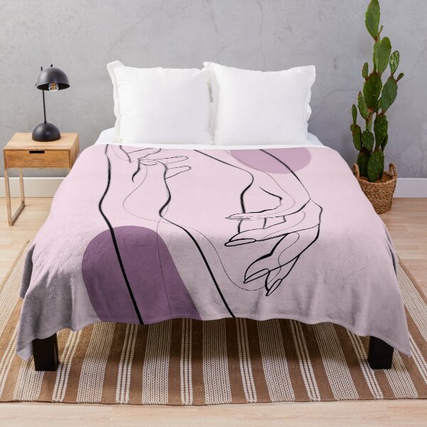 Item preview, purple hands line art  designed and sold by ebzil studio.